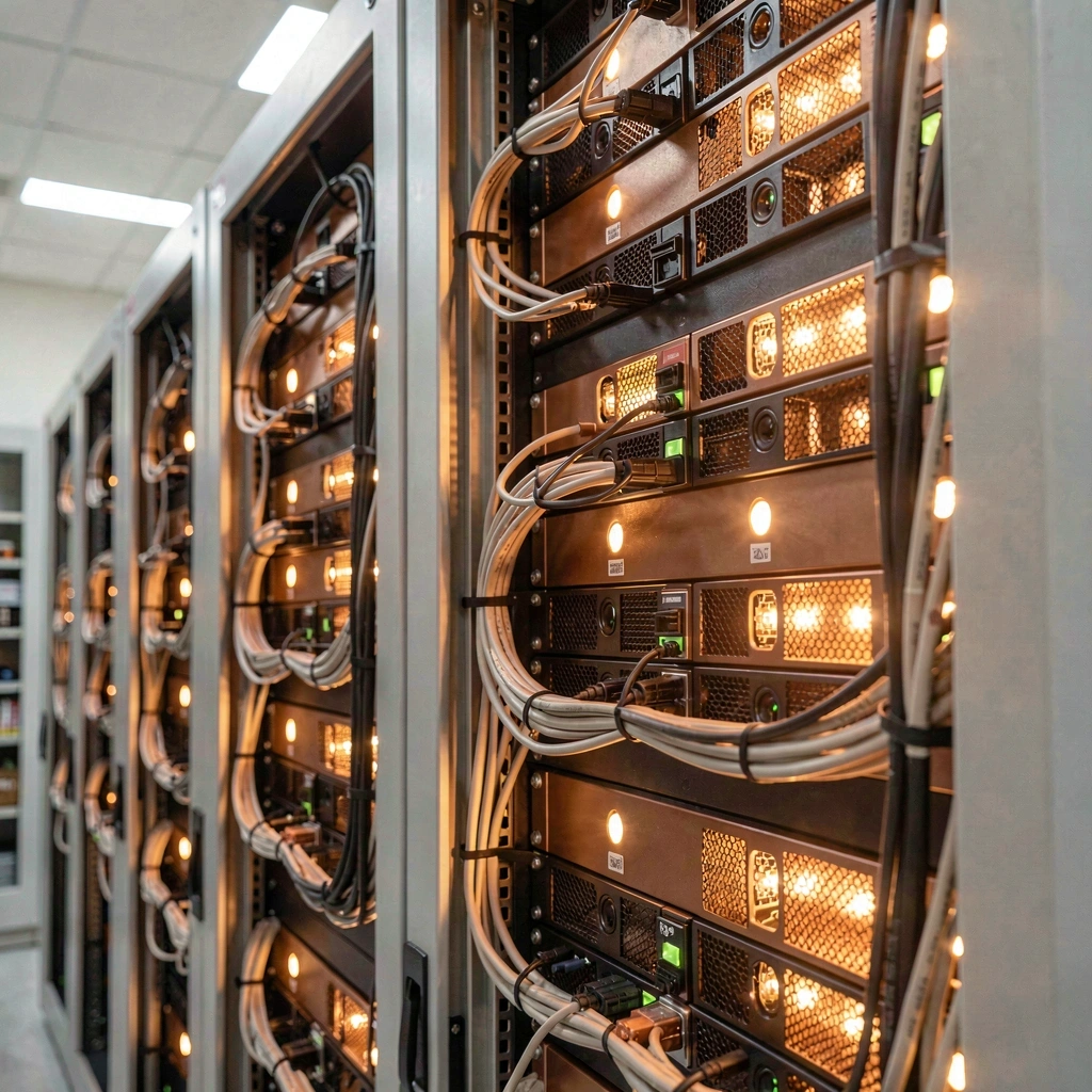 High-density server infrastructure in our Ankara laboratory